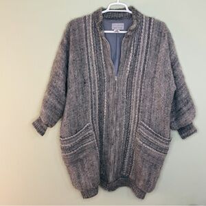 Vintage RARE Jinx Senior Woman L retro 1980’s zip wool mohair sweater jacket